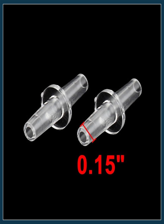 TUCKBOLD Universal Aquarium Straight Air Line Connector Clear White 4mm Tubing 10pcs Automotive Parts - Image 2
